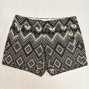 J.Crew Chevron Ikat print basketweave shorts